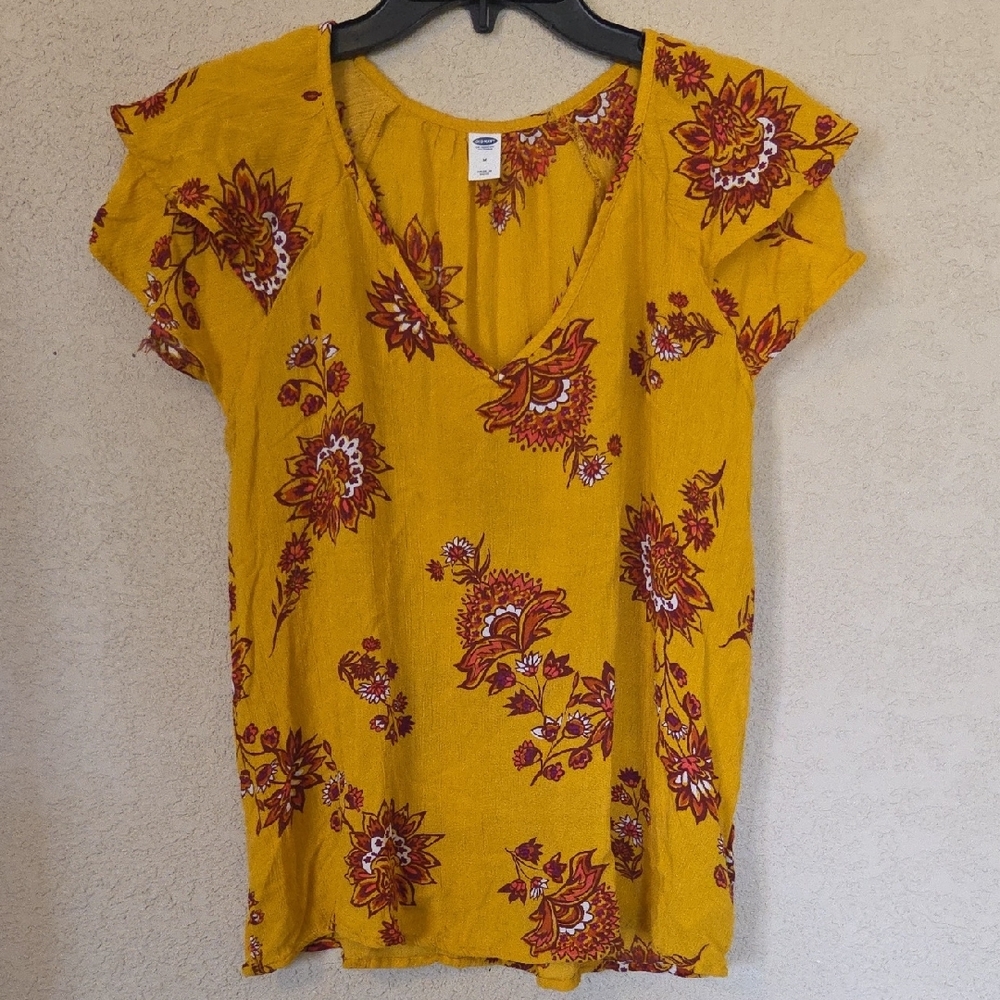 Floral Yellow Top